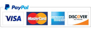 Payment American Express, VISA, MasterCard, and Discover